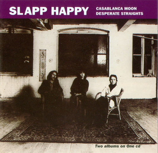 Image of Front Cover of CD - VG+/VG - SLAPP HAPPY, Casablanca Moon / Desperate Straights (Virgin; CDOVD 441, Europe Reissue, Jewel Case), ,  - 2416454C
