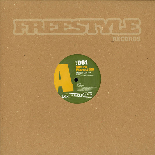 Image of Front Cover of 12" - VG+/VG+ - GRUPO FANTASMA, Bacalao Con Pan / Arroz Con Frijoles (Freestyle Records; FSR 061, UK 2008, Company Sleeve), ,  - 2426200E