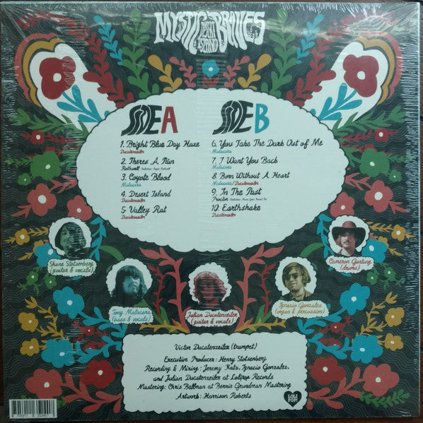 Image of Back Cover of LP - VG+/VG+ - MYSTIC BRAVES, Desert Island (Lolipop Records; S-89584, US 2018 Reissue, Insert), Light marks only. Corner bump.,  - 2426209E
