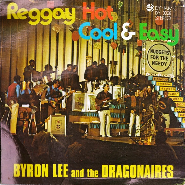 Image of Front Cover of LP - VG+/VG+ - BYRON LEE AND THE DRAGONAIRES, Reggay Hot Cool & Easy (Dynamic Sounds; DY 3328, Jamaica 1972, Pasteback Sleeve), ,  - 2446238S