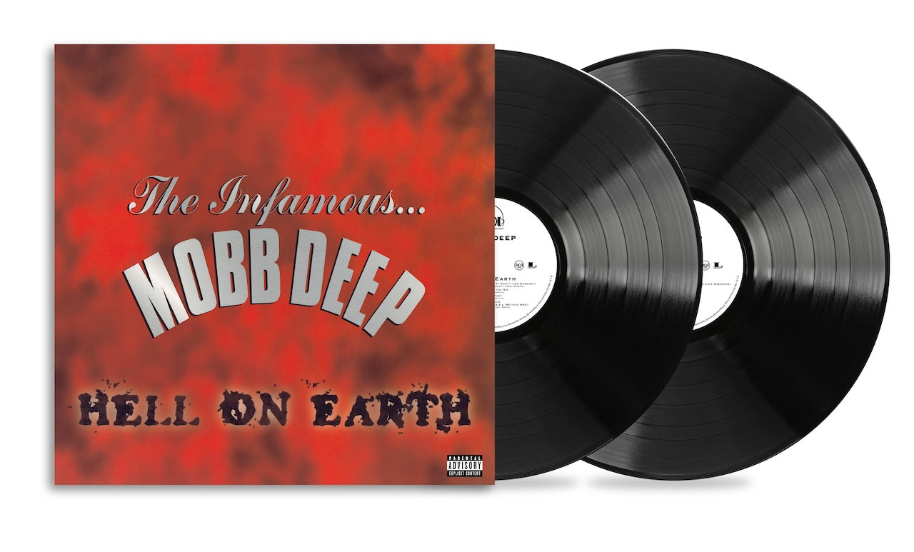 Image of Front Cover of 2xLP - NEW/NEW - MOBB DEEP, Hell On Earth (CMG; 19958414691, Europe 2026 Reissue), , By the time Mobb Deep hit with their third album – Hell On Earth – they were solidified street legends. The critically acclaimed The Infamous, Havoc and Prodigy hit the lab and came back with a soundtrack that is fitting to its title. Havoc’s production is atmospheric; laced with his trademark drums loops and sharp pianos stabs. Add Prodigy’s trademark flow and it’s evident that the pairing is such a