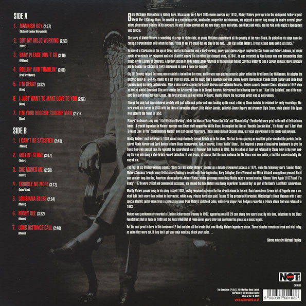 Image of Back Cover of LP - VG/G+ - MUDDY WATERS, Original Blues Classics (Not Now Music; CATLP103, UK 2014, 180g), Light marks only. Creased corner on sleeve,  - 2416502C