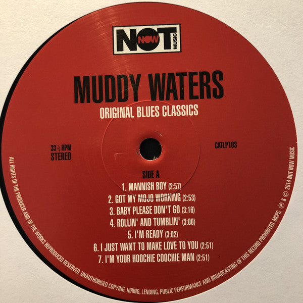Image of Label Cover of LP - VG/G+ - MUDDY WATERS, Original Blues Classics (Not Now Music; CATLP103, UK 2014, 180g), Light marks only. Creased corner on sleeve,  - 2416502C