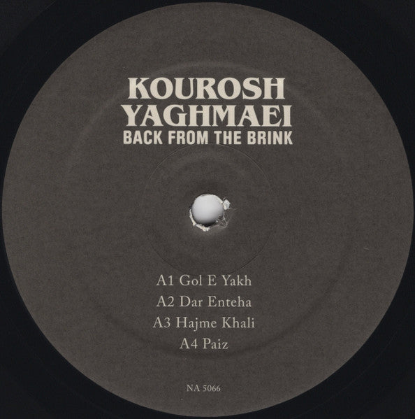 Image of Label Cover of 3xLP - NEW/NEW - KOUROSH YAGHMAEI, Back From The Brink (Pre-Revolution Psychedelic Rock From Iran: 1973-1979) (Now-Again Records; NA 5066, US 2016 Reissue), , The only legitimately licensed anthology of the Iranian Psychedelic rock legend. 21 fully restored tracks from Kourosh s original master tapes. Contains rare photos and ephemera of Iran s 70s rock scene, many never before seen. Now-Again Records is proud to present Back from the Brink, the only legitimately licensed collection 