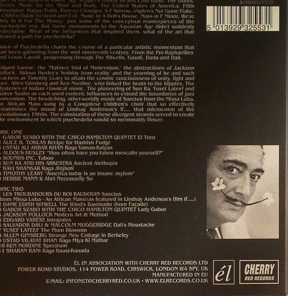 Image of Back Cover of 2xCD - VG+/VG+ - VARIOUS, The Dawn Of Psychedelia (Cherry Red; ACMEMD255CD, UK 2013, Card Sleeve, Booklet & Inners), ,  - 2416591C