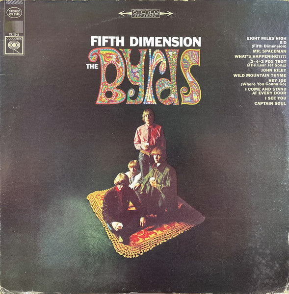 Image of Front Cover of LP - VG+/VG+ - THE BYRDS, Fifth Dimension (Columbia; CS 9349, US 1971 Reissue, Pasteback Sleeve, "heart" symbol instead of "1" on lower back cover), Still in opened shrinkwrap,  - 2446178S