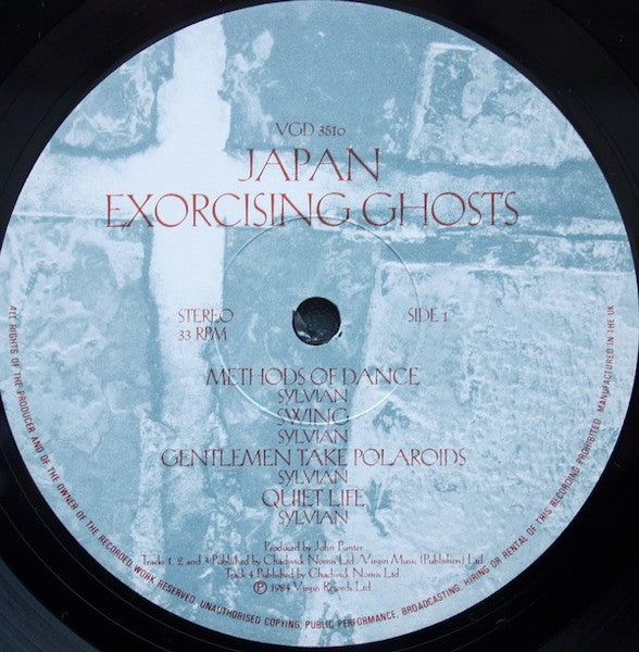Image of Label Cover of 2xLP - VG/VG - JAPAN, Exorcising Ghosts (Virgin; VGD 3510, UK 1984, Gatefold, NO Insert, NO hype sticker), Light marks, light edge wear,  - 2446179S