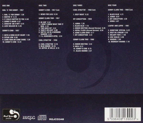 Image of Back Cover of 4xCD - VG+/VG+ - SONNY CLARK, Seven Classic Albums (Real Gone ; RGJCD348, UK , Fatbox Double Case), ,  - 2416605C