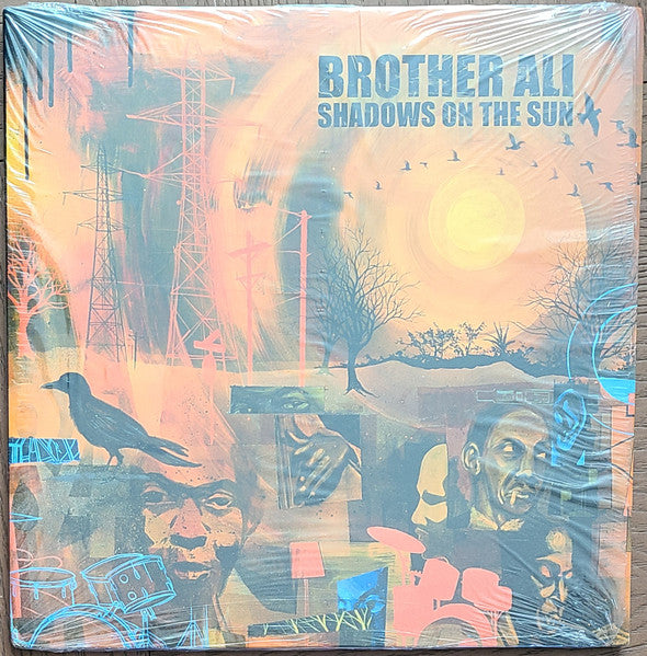 Image of Front Cover of 3xLP - G+/VG - BROTHER ALI, Shadows On The Sun (Rhymesayers Entertainment; RS0034-1, US 2003, Gatefold), Light marks only, sleeve has some wear, and a small tear on the open side.,  - 2526006E