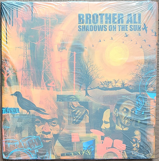 Image of Front Cover of 3xLP - G+/VG - BROTHER ALI, Shadows On The Sun (Rhymesayers Entertainment; RS0034-1, US 2003, Gatefold), Light marks only, sleeve has some wear, and a small tear on the open side.,  - 2526006E