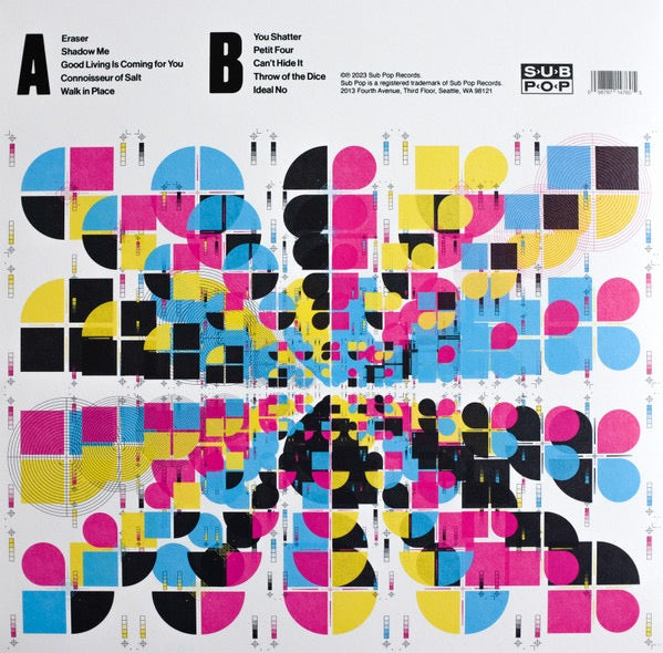 Image of Back Cover of LP - EX/VG - SWEEPING PROMISES, Good Living Is Coming For You (Sub Pop; SP 1476, Europe 2023, Inner, Loser Edition, Ocean Blue Vinyl), Still In Opened Shrinkwrap With Hype Sticker,  - 2516017C