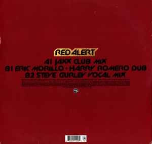 Image of Back Cover of 12" - VG/G+ - BASEMENT JAXX, Red Alert (XL Recordings; XLT 100, UK 1999, Picture Sleeve), Ringwear and general creasing to sleeve. Marks and scuffs on disc. ,  - 2516039C