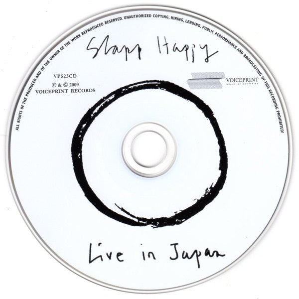 Image of Label Cover of CD - VG+/VG+ - SLAPP HAPPY, Live In Japan - May, 2000 (Voiceprint; VP523CD, UK 2009 Reissue, Jewel Case), ,  - 2516008C