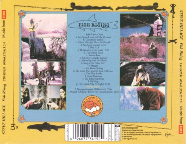 Image of Back Cover of CD - VG+/VG+ - STEVE HILLAGE, Fish Rising (Virgin; CDVR2031, UK & Europe 2007 Reissue, Jewel Case), ,  - 2516058C