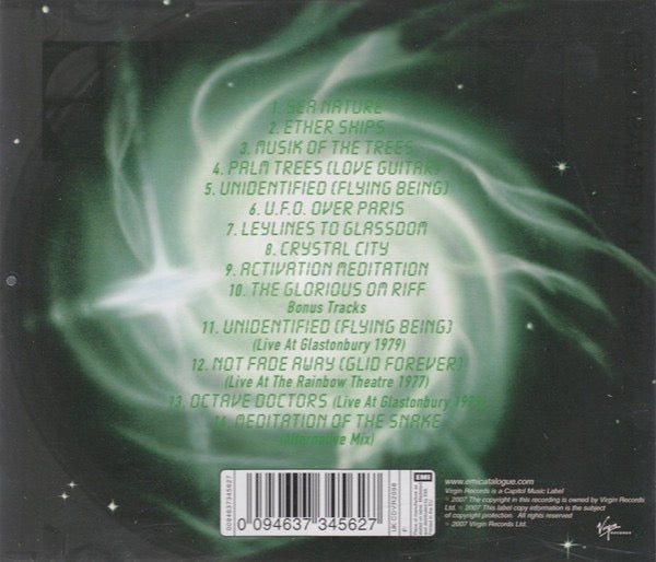 Image of Back Cover of CD - VG+/VG+ - STEVE HILLAGE, Green (Virgin; CDVR2098, Europe , Jewel Case), ,  - 2516059C