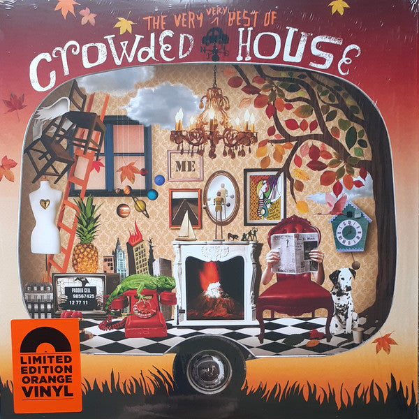 Image of Front Cover of 2xLP - EX/EX - CROWDED HOUSE, The Very Very Best Of Crowded House (Universal Music; 5784759, Europe 2019 Reissue, 2 Inners, 180 Gram Orange Vinyl), Opened Instore, Still In Stickered Shrinkwrap,  - 2546021S