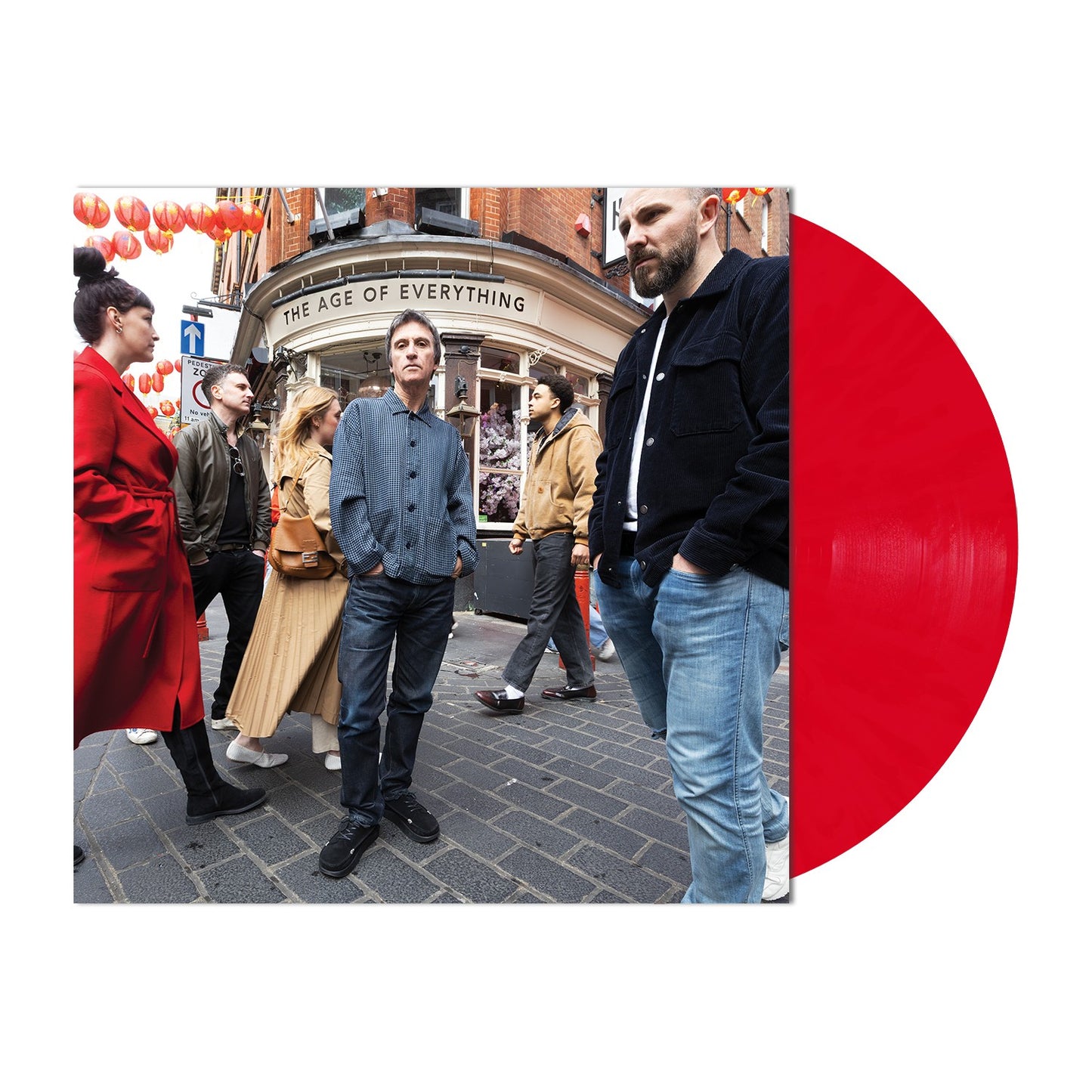 Image of Back Cover of LP - NEW/NEW - JOHNNY MARR, The Age of Everything (BMG; 964264501, UK 2026, 140g Red Vinyl), , The Age Of Everything is Johnny Marr's fifth full length studio record. Written in London, developed live on the road across the East Coast of North America and recorded in Manchester, The Age Of Everything captures the energy and tensions of the city. Sharp, fast and dynamic, filled with ideas and possibilities.“This is the record that’s been the most cathartic. The title came to me early