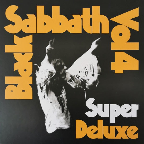 Image of Label Cover of 5xLP - VG/G+ - BLACK SABBATH, Black Sabbath Vol. 4 Super Deluxe (BMG; R1 643817, Europe 2021, Box Set, Book & Insert, SIGNED Poster, Poster Signed By Ozzy), Poster in nice condition, no pin holes or blu tack marks. Light marks only on vinyl. Some light wear to box.,  - 2516122C
