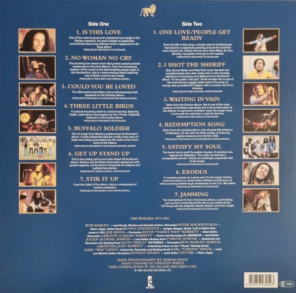 Image of Back Cover of LP - G+/G - BOB MARLEY & THE WAILERS, Legend - The Best Of Bob Marley And The Wailers (Island Records; 5303052, Europe 2020 Reissue, 180 Gram Vinyl), Lots of superficial marks, plays through ok. Sleeve intact but with quite a bit of storage wear.,  - 2516154C
