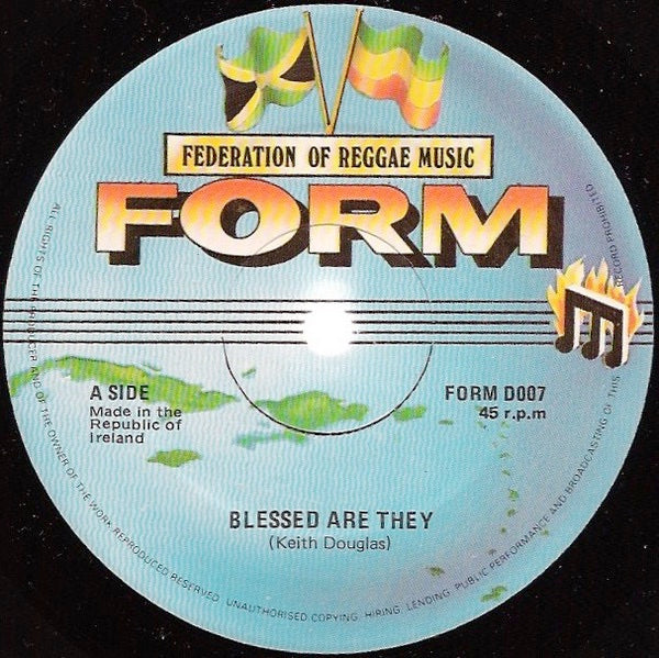 Image of Front Cover of 12" - VG/VG+ - KEITH DOUGLAS / VINCENT FERGUS, Blessed Are They / Affection (FORM; FORM D007, UK 1980s, Company Sleeve), ,  - 2516155C