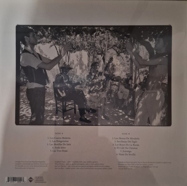 Image of Back Cover of LP - EX/VG+ - JOSEPHINE FOSTER, THE VICTOR HERRERO BAND, Anda Jaleo (Fire Records; FIRELP150, Europe 2024 Reissue, Insert), Still In Opened Shrinkwrap With Hype Sticker,  - 2516126C