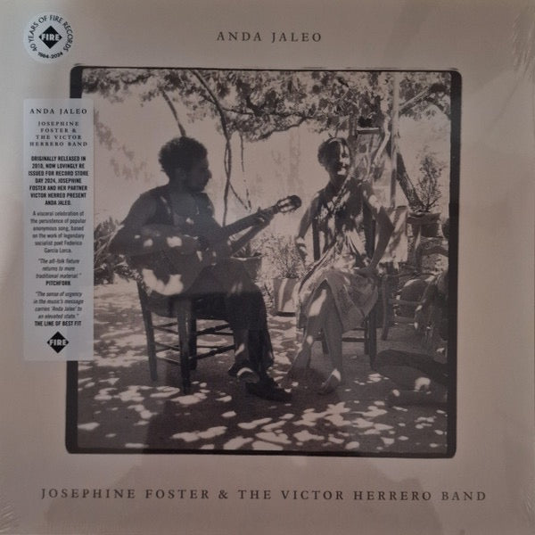 Image of Front Cover of LP - EX/VG+ - JOSEPHINE FOSTER, THE VICTOR HERRERO BAND, Anda Jaleo (Fire Records; FIRELP150, Europe 2024 Reissue, Insert), Still In Opened Shrinkwrap With Hype Sticker,  - 2516126C