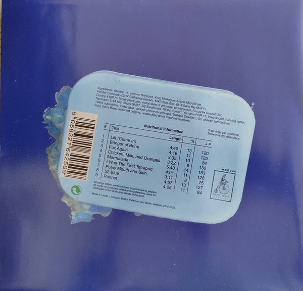 Image of Back Cover of LP - VG/VG+ - JELLYSKIN, In Brine (Wrong Speed Records; WSR046, UK 2023, Blue translucent vinyl [Aquatic Blue]), Sleeve has edgewear. Vinyl in great condition.,  - 2546082S