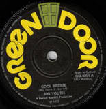 Image of Back Cover of 7" - /G - BIG YOUTH / THE CRYSTALITES, Cool Breeze / Wild Storm (Green Door; GD 4051, UK 1972), Marks on disc. Plays with light background clicks. Titles scrubbed out.,  - 2526091E