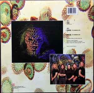 Image of Back Cover of 12" - VG+/VG - IRON MAIDEN, Virus (EMI United Kingdom; 12EMP 443A, UK 1996, Poster Sleeve), Small edge warp that doesn't affect play. Nice sleeve.,  - 2516148C