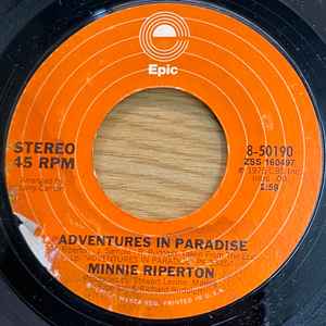 Image of Front Cover of 7" - VG/VG+ - MINNIE RIPERTON, Adventures In Paradise / When It Comes Down To It (Epic; 8-50190, US 1975, Company Sleeve), ,  - 2526103E