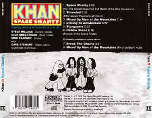 Image of Back Cover of CD - VG+/VG+ - KHAN, Space Shanty (Esoteric Recordings; ECLEC 2046, UK 2008, Jewel Case), ,  - 2516168C