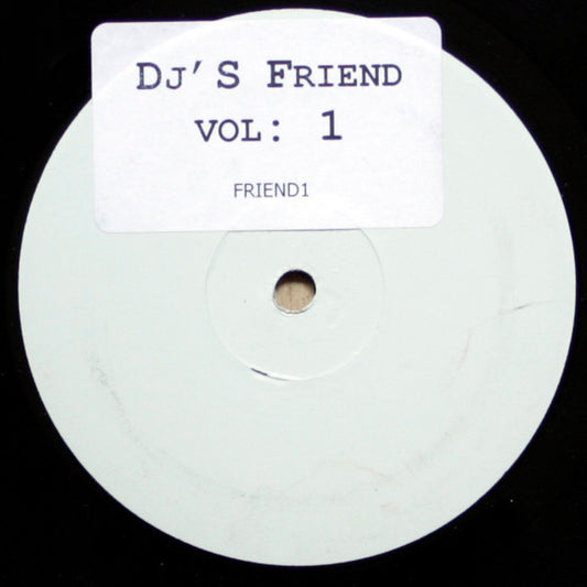 Image of Front Cover of 12" - /VG - VARIOUS, DJ's Friend Vol: 1 (DJ's Friend; FRIEND1, UK 1992), Strong VG, light surface marks only.,  - 2546058S
