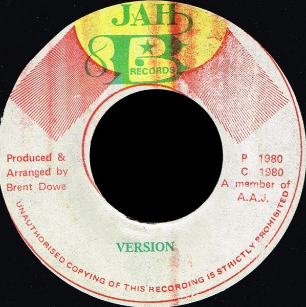Image of Back Cover of 7" - /VG+ - JAH FRANKIE JONES, Lay It On (Jah B Records; none, Jamaica 1980), ,  - 2526156E