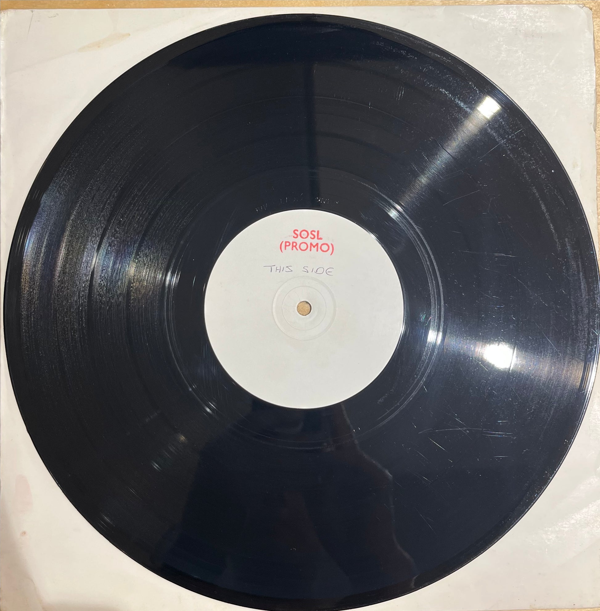 Image of Back Cover of 12" - /G+ - JUXI DEMUS & DRUM 'N' BLACK, Jungle Mode (Junglist; JUNG 001, UK 1995, Stamped White Label), Hairlines and marks, notable scuffs at the edges on both sides, audible surface noise in quiet sections and intros to each track, with the occasional pop. Still a very playable copy., A		Jungle Mode (Original Vocal Mix)A		Jungle Mode (Instrumental)AA		Jungle Mode (Vocal Mix)AA		Jungle Mode (Hardstep Mix) - 2516170C