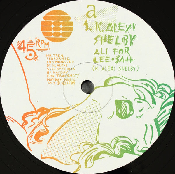 Image of Front Cover of 12" - /VG+ - K. ALEXI SHELBY, All For Lee-Sah (Transmat; MS 8, US 1989), ,  - 2546114S