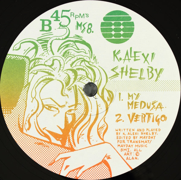 Image of Back Cover of 12" - /VG+ - K. ALEXI SHELBY, All For Lee-Sah (Transmat; MS 8, US 1989), ,  - 2546114S