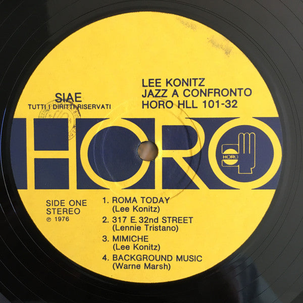 Image of Label Cover of LP - VG/VG - LEE KONITZ, Jazz A Confronto 32 (Horo Records; HLL 101-32, Italy 1976, Picture Sleeve, Inner), ,  - 2526236E