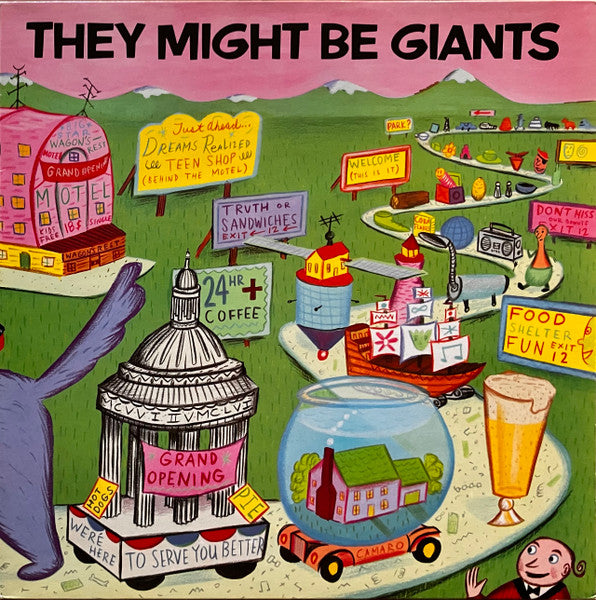 Image of Front Cover of LP - EX/VG - THEY MIGHT BE GIANTS, They Might Be Giants (Rough Trade ; ROUGH 115, UK 1987, Inner), Strong VG, Foxing To Inner, Sticker Over Barcode With "One Little Indian Records TPLP 29" On It,  - 2526186E