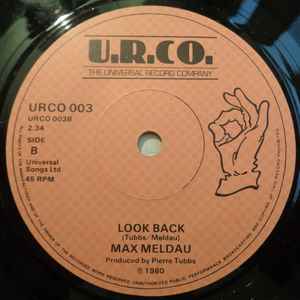 Image of Back Cover of 7" - VG+/VG+ - MAX MELDAU, Uptown / Look Back (The Universal Record Company; URCO 003, UK 1980, Stickered Plain Sleeve), ,  - 2556113S
