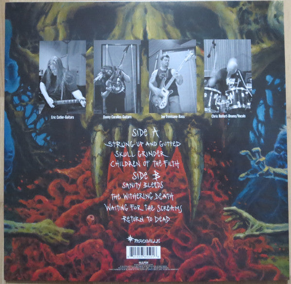 Image of Back Cover of LP - VG+/VG+ - AUTOPSY, Skull Grinder (Peaceville; VILELP559, Europe 2015, Inner), ,  - 2526137E