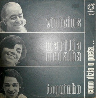 Image of Front Cover of LP - VG+/VG - VINICIUS, MARILIA MEDALHA & TOQUINHO, Como Dizia O Poeta... (Roda Fermata; SRL 5504, Portugal 1971, Laminated Sleeve), ,  - 2516224C