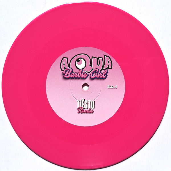 Image of Label Cover of 7" - EX/EX - AQUA, Barbie Girl (Ti sto Remix) / Barbie Girl (Geffen Records ; 5820487, Worldwide 2023, Picture Sleeve, Inner, Pink Vinyl), ,  - 2526306E