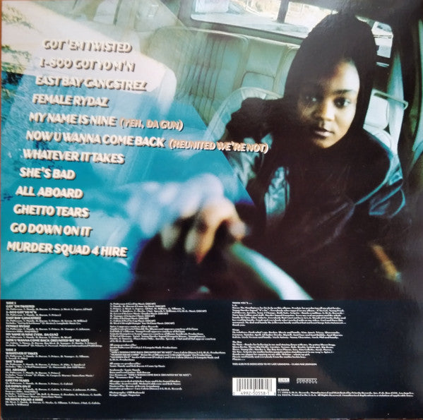 Image of Back Cover of LP - VG/VG - SH'KILLA, Gangstrez From Da Bay (G.W.K. Records; P1 50558, US 1996), A few marks and storage scuffs on record. Sleeve has some wear and creasing at edges, corners, opening and spine. Scuffs too,  - 2516289C