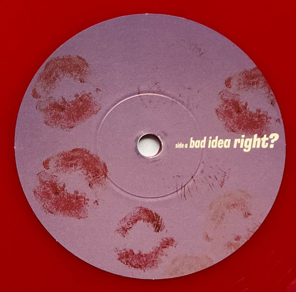 Image of Label Cover of 7" - EX/EX - OLIVIA RODRIGO, Bad Idea Right? (Geffen Records ; 602458438727, USA & Europe 2023, Picture Sleeve, Red Vinyl), ,  - 2526297E
