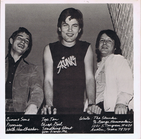 Image of Back Cover of 2x7" - VG+/EX - THE SKUNKS, Special Two Record Set - Six Songs (Skunks Records ; SR-2/SR-3, US 1979, Gatefold, No Insert), ,  - 2526294E