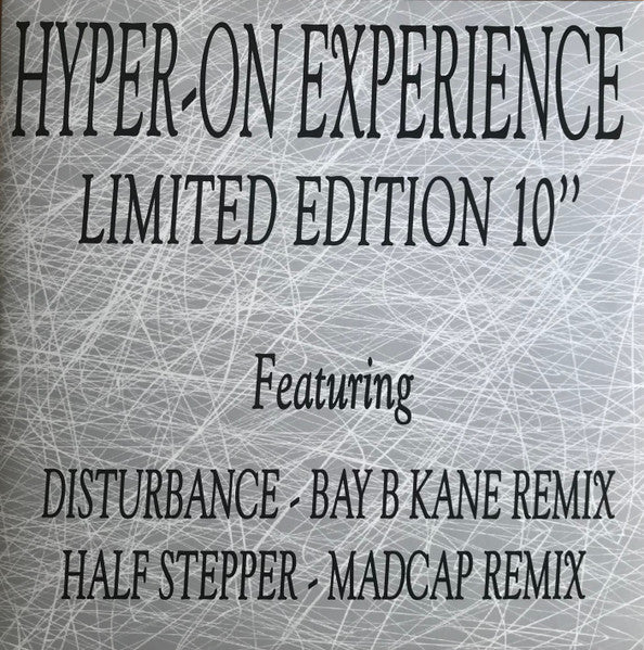Image of Front Cover of 10" - VG+/G+ - HYPER-ON EXPERIENCE, Disturbance / Half Stepper (Remixes) (Kniteforce Records; KF286, UK 2025, Picture Sleeve), Hairline marks only, plays VG/VG+.,  - 2546189S
