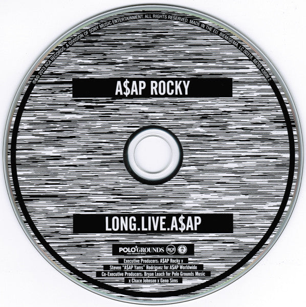 Image of Back Cover of CD - NEW/NEW - A$AP ROCKY, Long.Live A$AP (RCA; 88765436962, Europe 2013), ,  - 2516313C