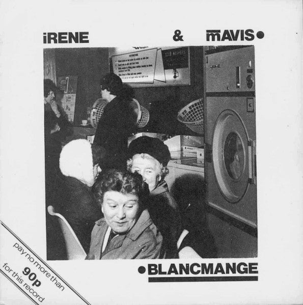 Image of Front Cover of 7" EP - G+/VG+ - BLANCMANGE, Irene & Mavis (Blaah Music; MFT 1/2, UK 1980, Fold Over Sleeve), Very Strong VG+, Sleeve Stained And Written On,  - 2526291E