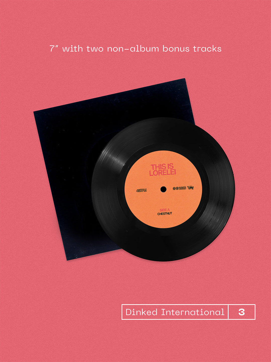 Image of Label Cover of LP - NEW/NEW - THIS IS LORELEI, The Singer In My Band - Dinked Edition (Matador; OLE2217LPXE, Europe 2026, Inner, Dinked International No. 3, Orange/White/Red  Muscle  Vinyl, Bonus 7 , ), , The last few years have been transformative for Nate Amos. Between delivering breakout records both as a solo artist   under his This Is Lorelei moniker   and with his band Water From Your Eyes, sold out shows across multiple continents, to seeing some of today s most influential artists cover his