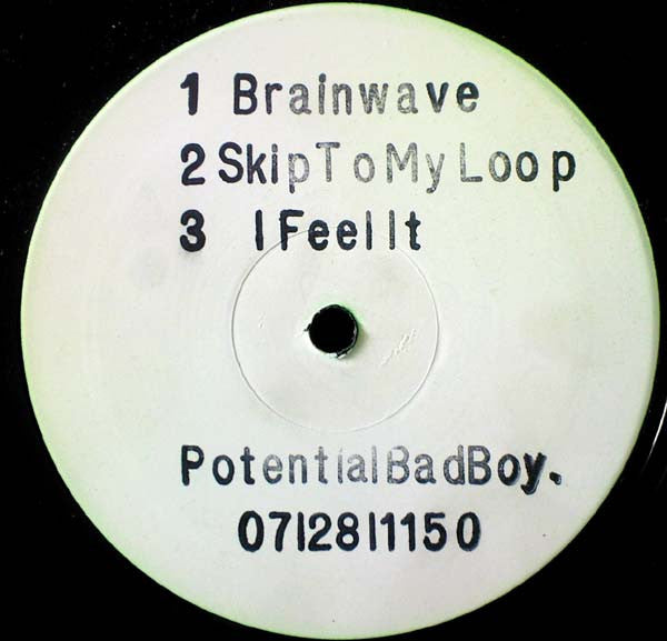 Image of Front Cover of 12" - /G - POTENTIAL BAD BOY, Brainwave (Limited E Edition; CW 013, UK 1993, Plain Sleeve), A-side is closer to VG, AA-side plays with surface noise, minor warp. WOL.,  - 2526307E